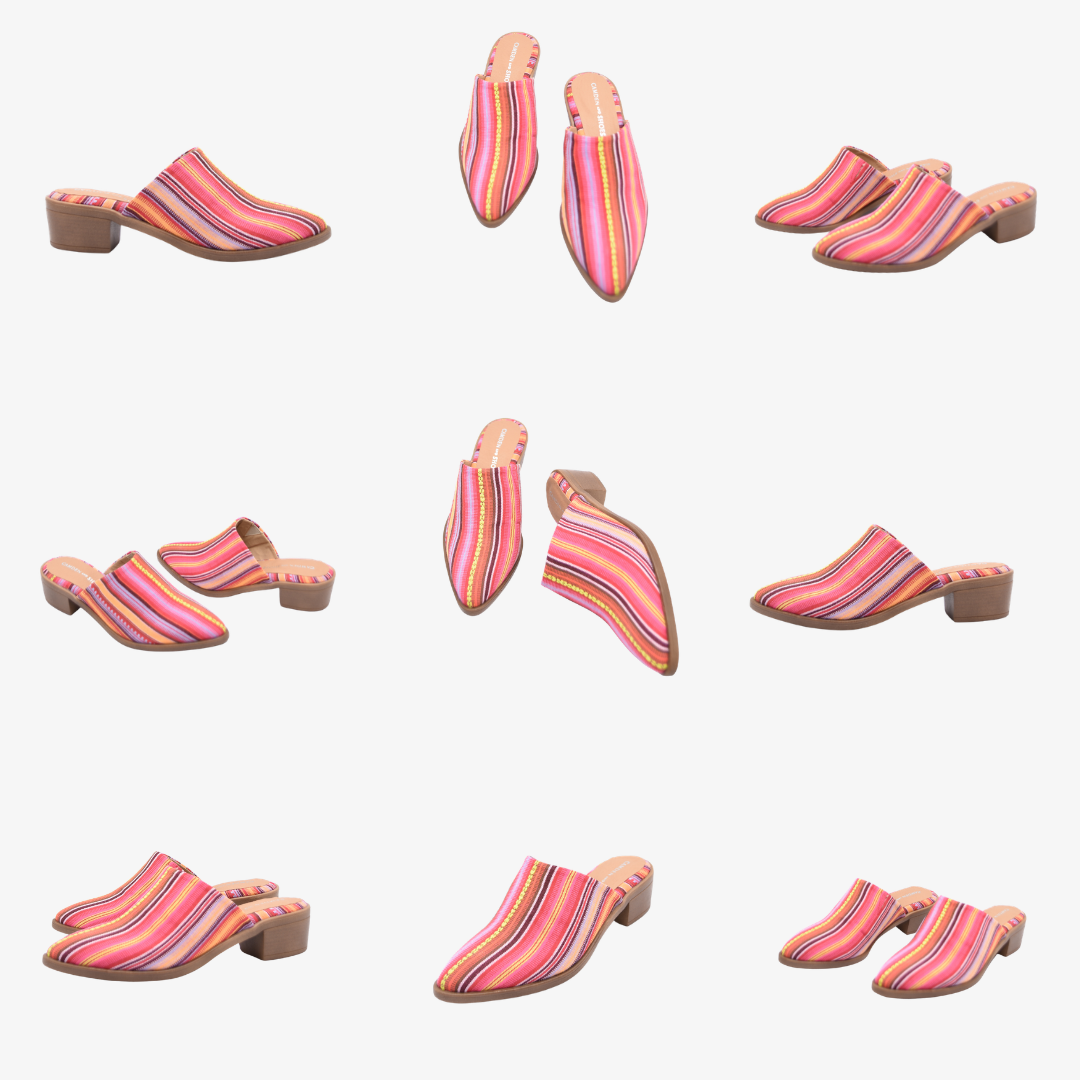 ๐ Sunset Stripe Mule