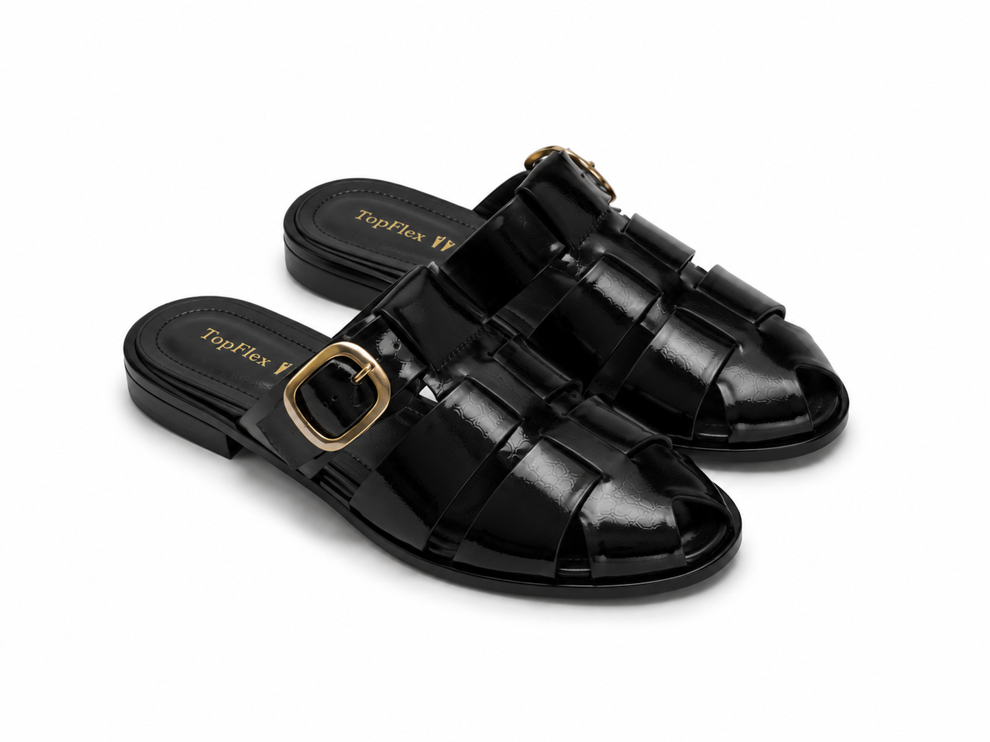 Capri Buckle Mule
