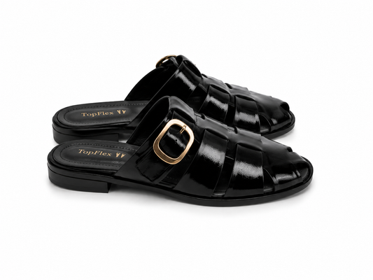 Capri Buckle Mule