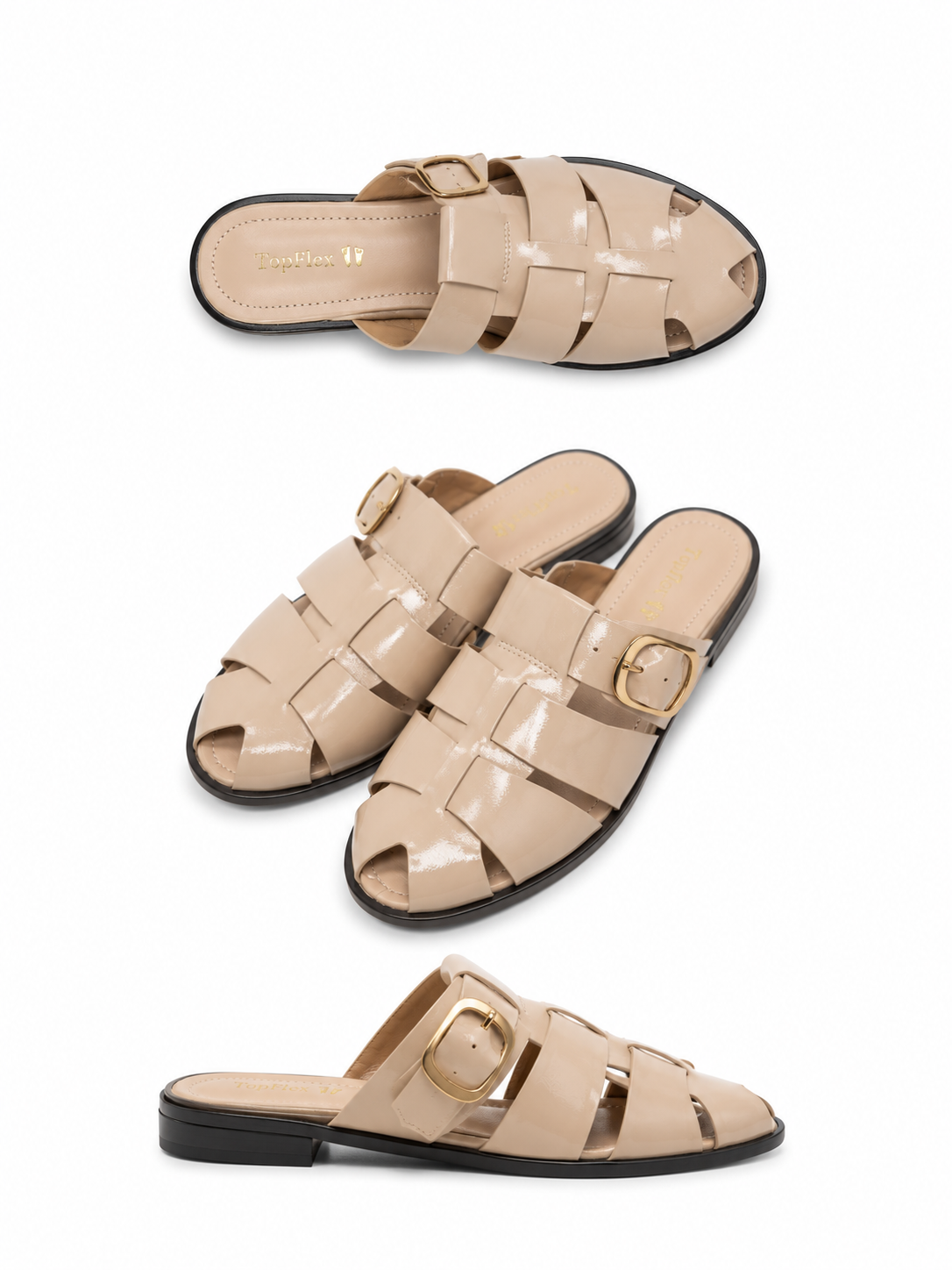 Capri Buckle Mule