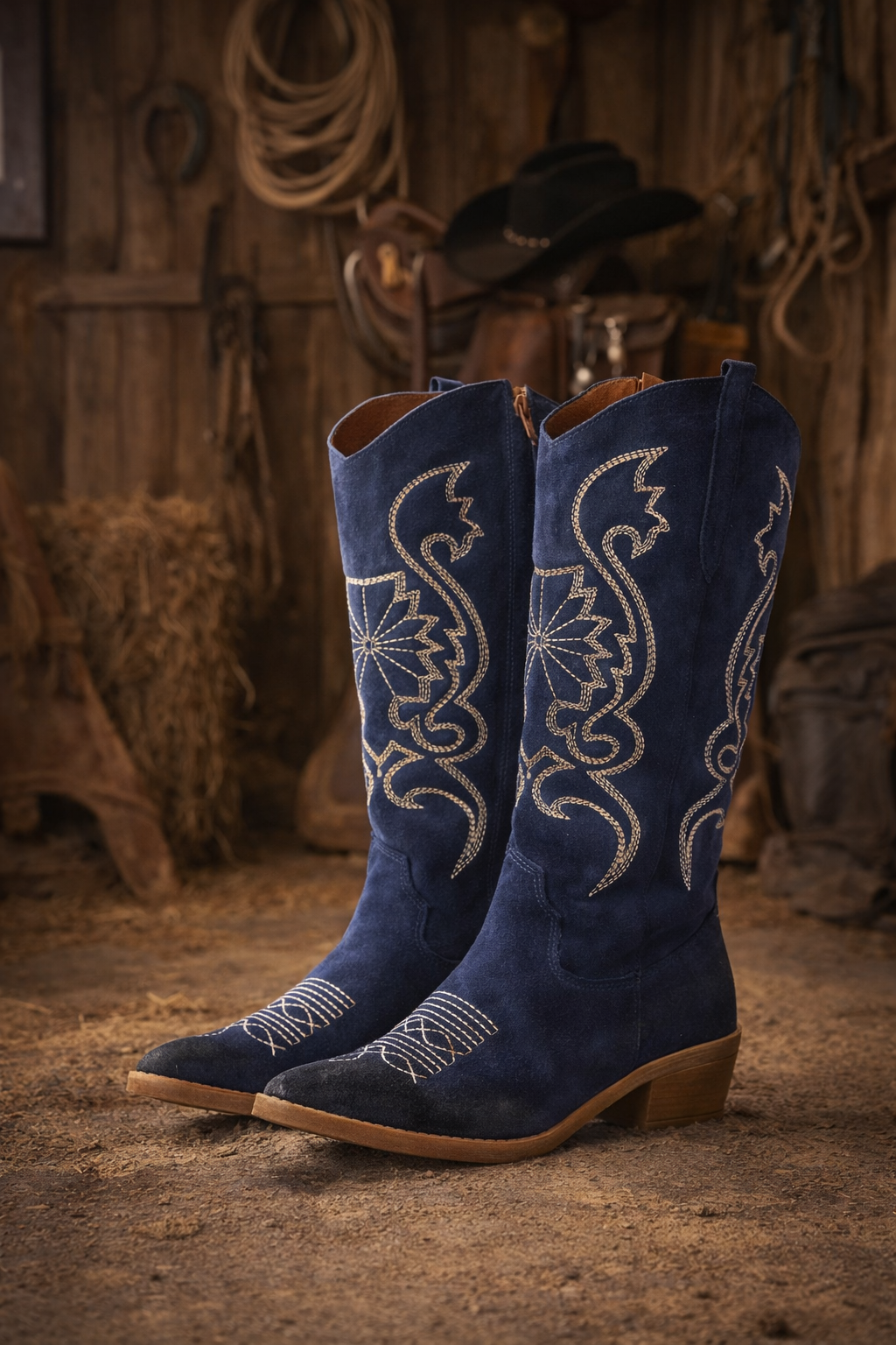 מגף רודוס כחול נייבי