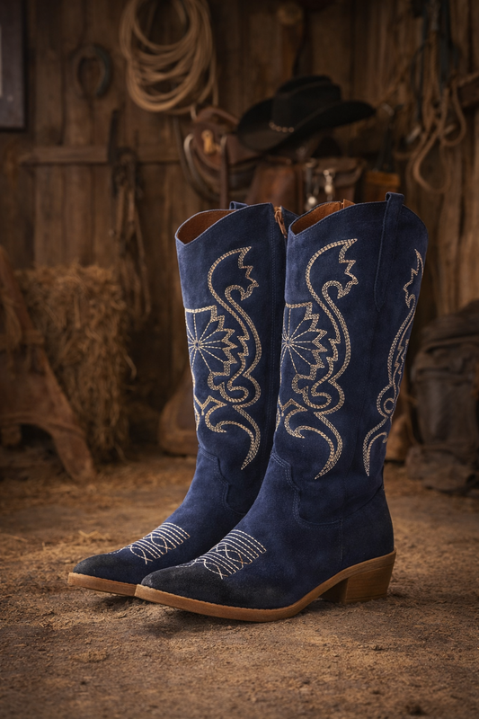 מגף רודוס כחול נייבי